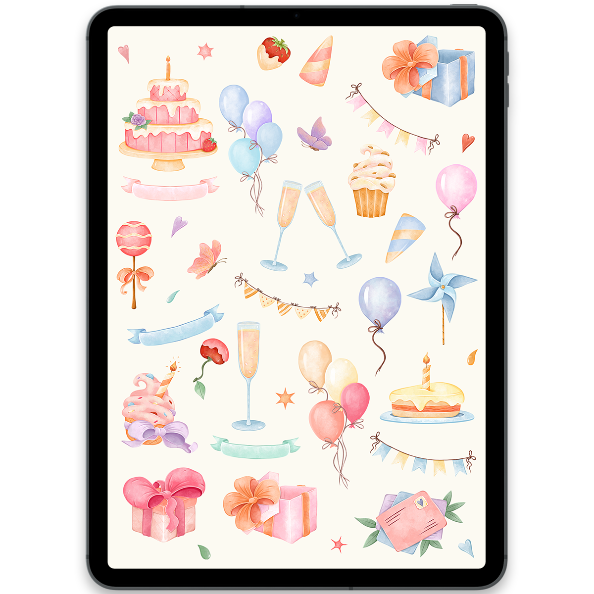 Birthday Party Stickers