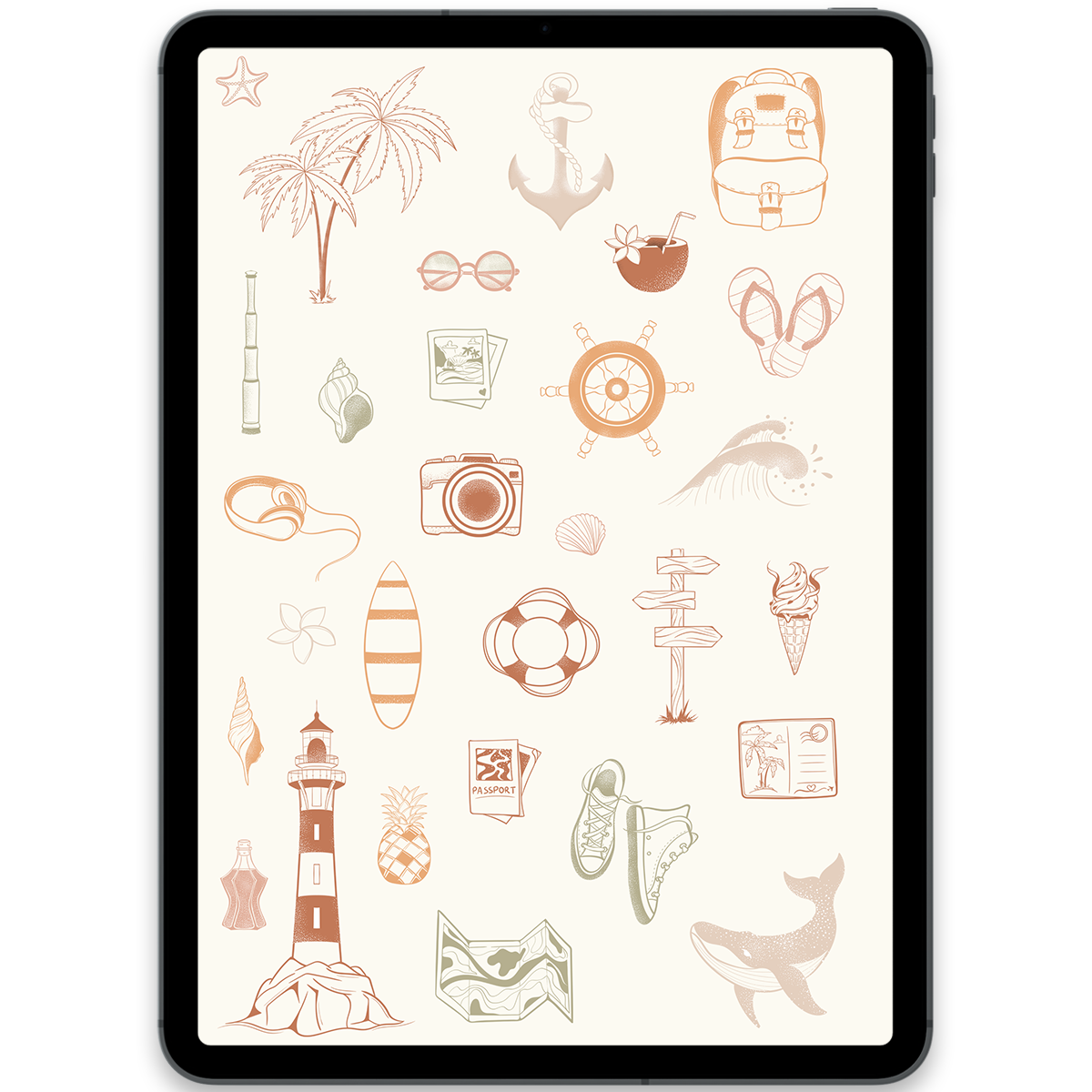 Boho Travel Stickers