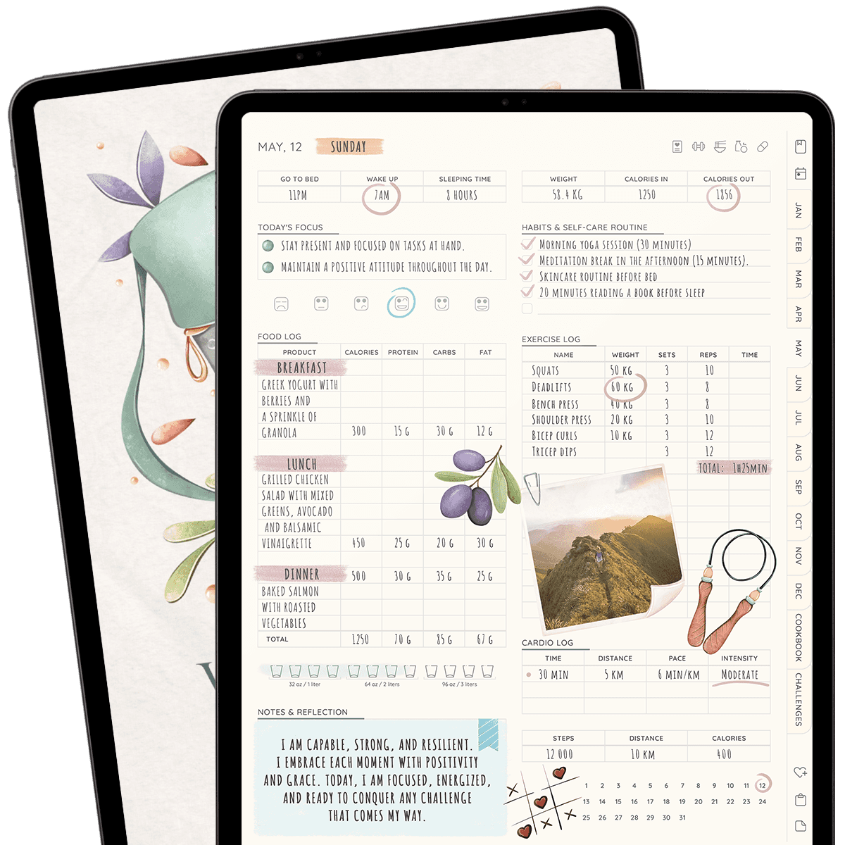 Wellness journal
